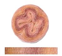 Hilo grueso Hilo de pastel Color degradado arcoíris, mezcla algodón orgánico, hilo tejido a mano DIY, falda ganchillo for primavera/verano, chal, encaje(7)