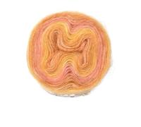 Hilo grueso Hilo de pastel Color degradado arcoíris, mezcla algodón orgánico, hilo tejido a mano DIY, falda ganchillo for primavera/verano, chal, encaje(12)