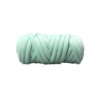 Hilo grueso para tejer con los brazos Hilo de algodón grueso tejido a mano y brazo, manta tubo voluminosa gigante vegana, trenza, 25M, multicolor(Light Green)