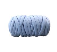 Hilo grueso para tejer con los brazos Hilo de algodón grueso tejido a mano y brazo, manta tubo voluminosa gigante vegana, trenza, 25M, multicolor(Blue)