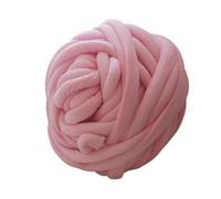Hilo grueso para tejer con los brazos Hilo de manta súper voluminoso grueso, tubo trenzado de algodón de 250g, tejido a mano y brazo, multicolor(Pink)