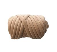 Hilo grueso para tejer con los brazos Hilo grueso 1KG Multicolor acrílico algodón terciopelo DIY brazo tejer manta alfombra(Khaki 1KG)