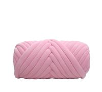 Hilo grueso para tejer con los brazos Hilo grueso 1KG Multicolor acrílico algodón terciopelo DIY brazo tejer manta alfombra(Pink 1KG)