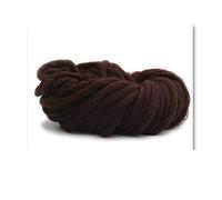 Hilo grueso para tejer con los brazos Hilo mezclado poliéster súper grueso for tejer a mano el brazo que hace punto el ganchillo multicolor(Coffee)