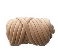 Hilo grueso tejido a mano Hilo de algodón grueso 1,5 kg Bola multicolor 2 cm diámetro(1.5kg Gem Brown)