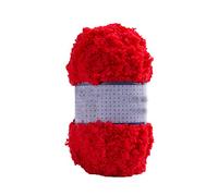 Hilo grueso, tejido polar de coral rojo, 500 g/1,1 lb lana for tejer, a mano, bricolaje, súper suave y cálido, manta for bufanda