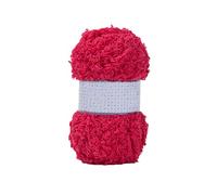 Hilo grueso, tejido polar de coral rojo, 500 g/1,1 lb lana for tejer, a mano, bricolaje, súper suave y cálido, manta for bufanda