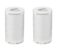 Hilo Gutermann 24333 Coser-Todo 547 yardas-Nu blanco (paquete de 2 blancos)