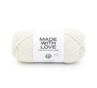 Hilo Lion Brand Tom Daley-The Cottony One, color blanco lichi