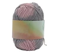 Hilo mágico que cambia de color sensible al calor, hilo suave reactivo a la temperatura, multicolor degradado, ideal para tejer y hacer ganchillo, manualidades, bufandas, gorros, suéteres (gris)