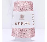Hilo mercerizado con lentejuelas, 100g Sequin Glitter Yarn Polyester Blended Multicolor for Knitting Crochet(38)