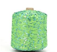 Hilo mercerizado con lentejuelas, Multicolor 50G Sequin Glitter Yarn Knitting Crochet Craft DIY(115)