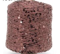 Hilo mercerizado con lentejuelas, Multicolor 50G Sequin Glitter Yarn Knitting Crochet Craft DIY(29)