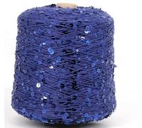 Hilo mercerizado con lentejuelas, Multicolor 50G Sequin Glitter Yarn Knitting Crochet Craft DIY(6)