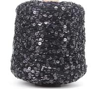 Hilo mercerizado con lentejuelas, Multicolor 50G Sequin Glitter Yarn Knitting Crochet Craft DIY(8)
