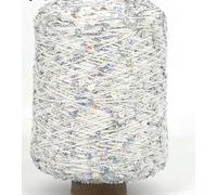 Hilo mercerizado con lentejuelas, Multicolor Sequin Glitter Yarn 50g For Knitting Crochet(20)
