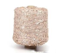 Hilo mercerizado con lentejuelas, Multicolor Sequin Glitter Yarn 50g For Knitting Crochet(52)