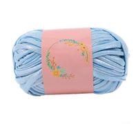 Hilo metálico de piel sintética de 100 g para proyectos de tejido a mano, fibra sintética para macramé, colgar en la pared, mantas, accesorios, 25 m de longitud (06)
