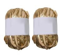 Hilo metálico para camiseta de 48 yardas, tela de punto de ganchillo, camiseta brillante para proyectos de crochet 100 g/rollo, accesorios para proyectos