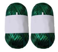 Hilo metálico para camiseta de 48 yardas, tela de punto de ganchillo, camiseta brillante para proyectos de crochet 100 g/rollo, accesorios para proyectos