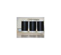 Hilo multiusos Sew-All, 547 yardas, negro, paquete de 3 hilos GUTERMANN (negro)