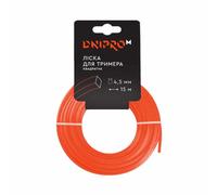 Hilo para cortadora de césped Dnipro-M cuadrado 15 m 4.5 mm