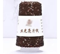 Hilo para ganchillo, Hilo de lentejuelas 100 g, mezcla de poliéster multicolor for tejer a dos agujas y hacer ganchillo.(48)