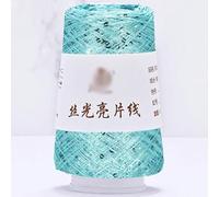 Hilo para ganchillo, Hilo de lentejuelas 100 g, mezcla de poliéster multicolor for tejer a dos agujas y hacer ganchillo.(32)