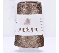 Hilo para ganchillo, Hilo de lentejuelas 100 g, mezcla de poliéster multicolor for tejer a dos agujas y hacer ganchillo.(28)