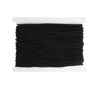 Hilo para Hacer Pulseras, 1 mm x 20 m Hilo Pulseras Elastico, Negro Cordon Elastico para Abalorios Pulseras, Hilos Elastico para Fabricación de Joyas Collares