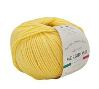 Hilo para tejer a mano, 100% lana merina, resistente al lavado, para crochet y punto, lana para bebé, de un solo color, 50 g, 150 m, para ropa, mantas y mucho más (Girasol 20)