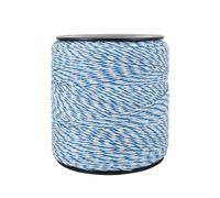 Hilo Pastor Eléctrico 500m, Cinta 6 Conductores de 2 mm Acero Inoxidable Cuerda para Cerca Eléctrica Hilo Pastor Conductor Electrificador Línea de Cerca Eléctrica para Animales Perros