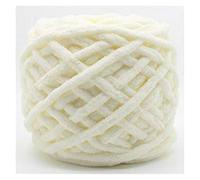 Hilo Tubular Grueso,Lana Gruesa 2 unids colorido tinte bufanda caliente hilo de punto a mano para tejer a leche suave algodón hilado grueso manta gigante(Beige)