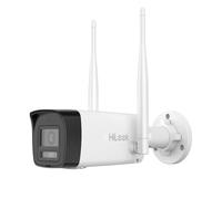 HiLook Cámara WLAN adicional para exteriores, cámara de vigilancia de balas de 4 MP, cámara exterior con reconocimiento de personas y vehículos, visión nocturna de 30 m, audio en 2 vías