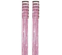 Hilos brillantes de pelo de hada, 12 unidades, resistentes al calor, extensiones de cabello brillantes resistentes al calor, 51 cm, resistentes al calor, para mujeres,