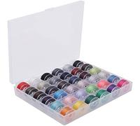 Hilos de Bobina para Máquina de Coser, 36 Piezas Juego de Bobinas Pre-enrolladas de Colores Surtidos con Caja de Almacenamiento para Máquina de Coser Babylock/Janome/Elna/Singer