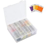 Hilos de Bordar con 80 pz Bobinas, Hilo de Punto de Cruz Algodón, 80 Colores Madejas de Hilos, Bordados Hilo para Pulseras Manualidades con Caja Organizadora
