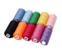 Hilos de bordar, Hilo de Bordar Juego 10 Rollos éster Multicolor 26x6x2.7cm