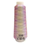 Hilos de Bordar Hilo de bordar | Oro y plata deslumbrantes de una sola hebra teñidos en degradado for bordado por computadora(Color 908)