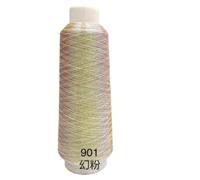 Hilos de Bordar Hilo de bordar | Oro y plata deslumbrantes de una sola hebra teñidos en degradado for bordado por computadora(Color 901)