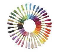 Hilos de Bordar Kit de hilo coser DIY, 12/24/36/50 Uds., costura artística, bordar algodón ecológico Multicolor, punto cruz(36PCS)