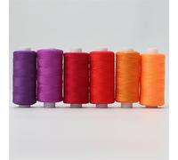 Hilos De Coser 6 uds 200 yardas hilo de coser máquina de bordar accesorios de hilo reparación del hogar DIY costura artesanal hilo de poliéster conjunto Multicolor.(Set 2)