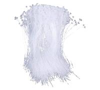 Hilos de Seguridad para Etiquetas Paquete de 1000pcs Transparente, Alfileres de Bucle con Cierre a Presión, para Etiquetas de Precio (17.5cm)