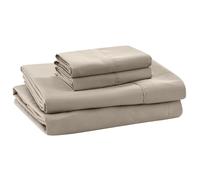 Hilos modernos de sbanas slidas de microfibra suave - Luxurious Microfibra Sheets - Incluye hoja plana ajustada con bolsillos y fundas de almoh