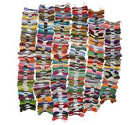 Hilos para Bordar 447 Colores, Hilo de Bordado Algodón Poliéster Multicolor, Madejas Surtidas - Brillo Duradero, Suave y Sin Electricidad Estática, para Manualidades y Costura