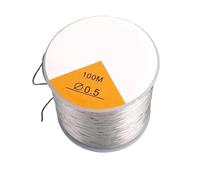 Hilos para Hacer Pulseras Cordón elástico de Cristal 100 m Grosor, Resistente, for Hacer bisutería (Collares, Pulseras, etc.). Grosor: 0,5-1 mm(0.5mm-100m)