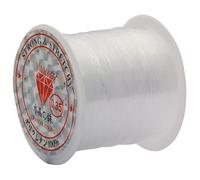 Hilos para Hacer Pulseras Plástico Transparente de 0,2 a,8 mm - No elástico for Accesorios joyería Hechos a Mano(0.35mm About 40m)