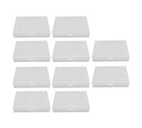 Hilos para máquina de coser 10 sets de 360 bobinas plásticas transparentes con caja ligera y portátil - Visualización clara del hilo, durabilidad garantizada, ideal para costura