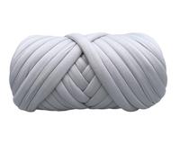 Hilos para Tejer a Mano, Super Chunky Cotton Yarn Multicolor Crochet Knitting DIY(250g Light Gray)