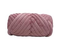 Hilos para Tejer a Mano, Super Chunky Crochet Yarn 1 kg Multicolor for Arm Knitting Rug Making(Bean Paste)